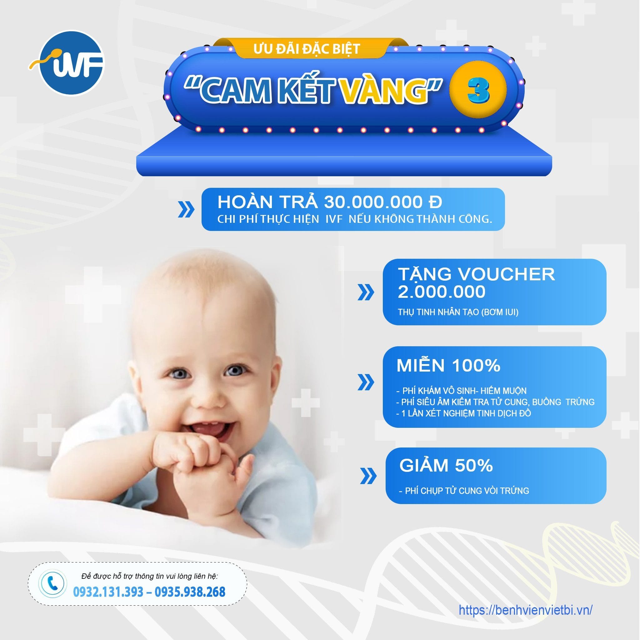 “Cam Kết Vàng” lần thứ 3 – “phao cứu sinh” cho gia đình hiếm muộn