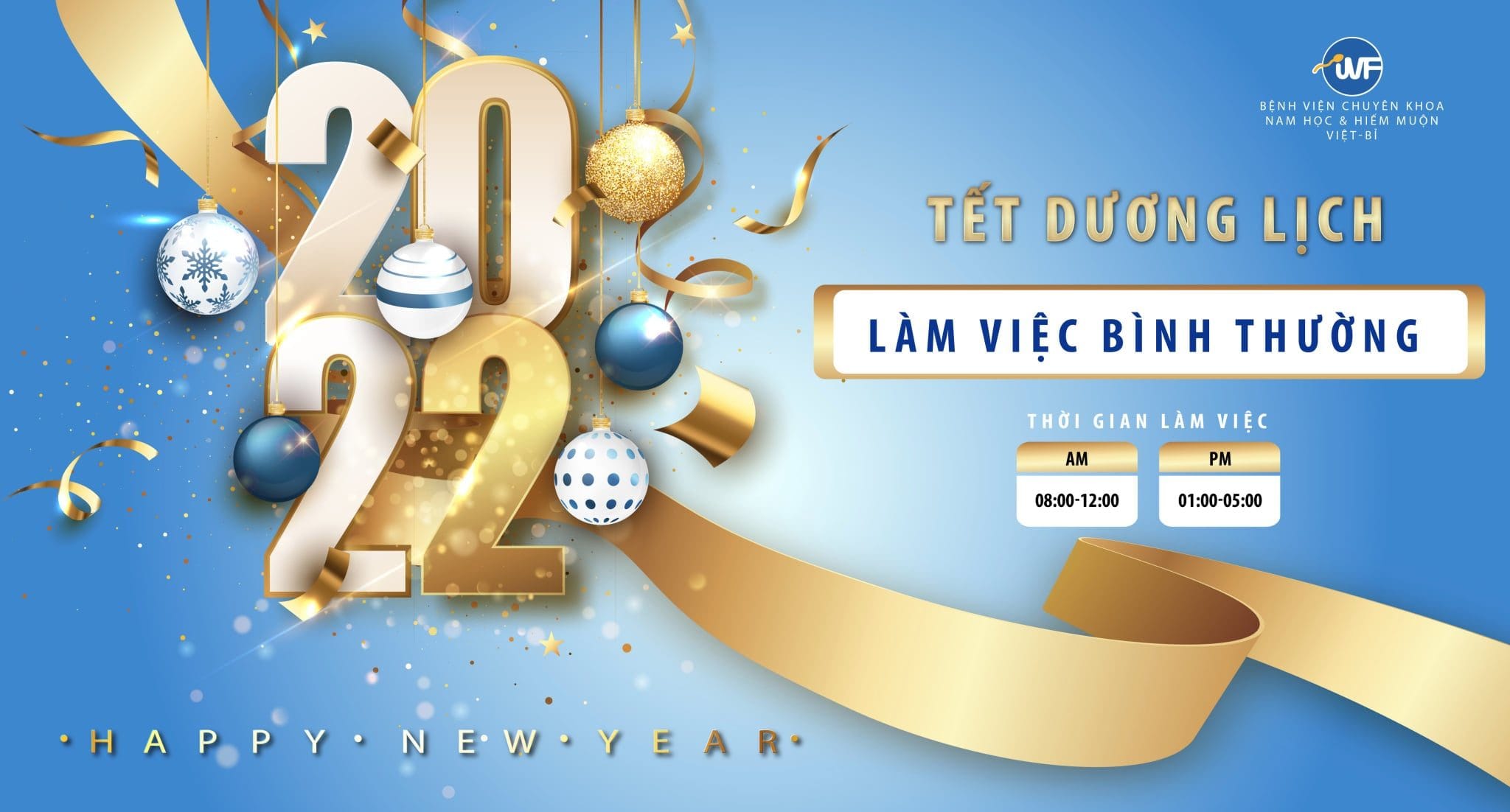 BỆNH VIỆN VIỆT – BỈ LÀM VIỆC XUYÊN TẾT DƯƠNG LỊCH 2022