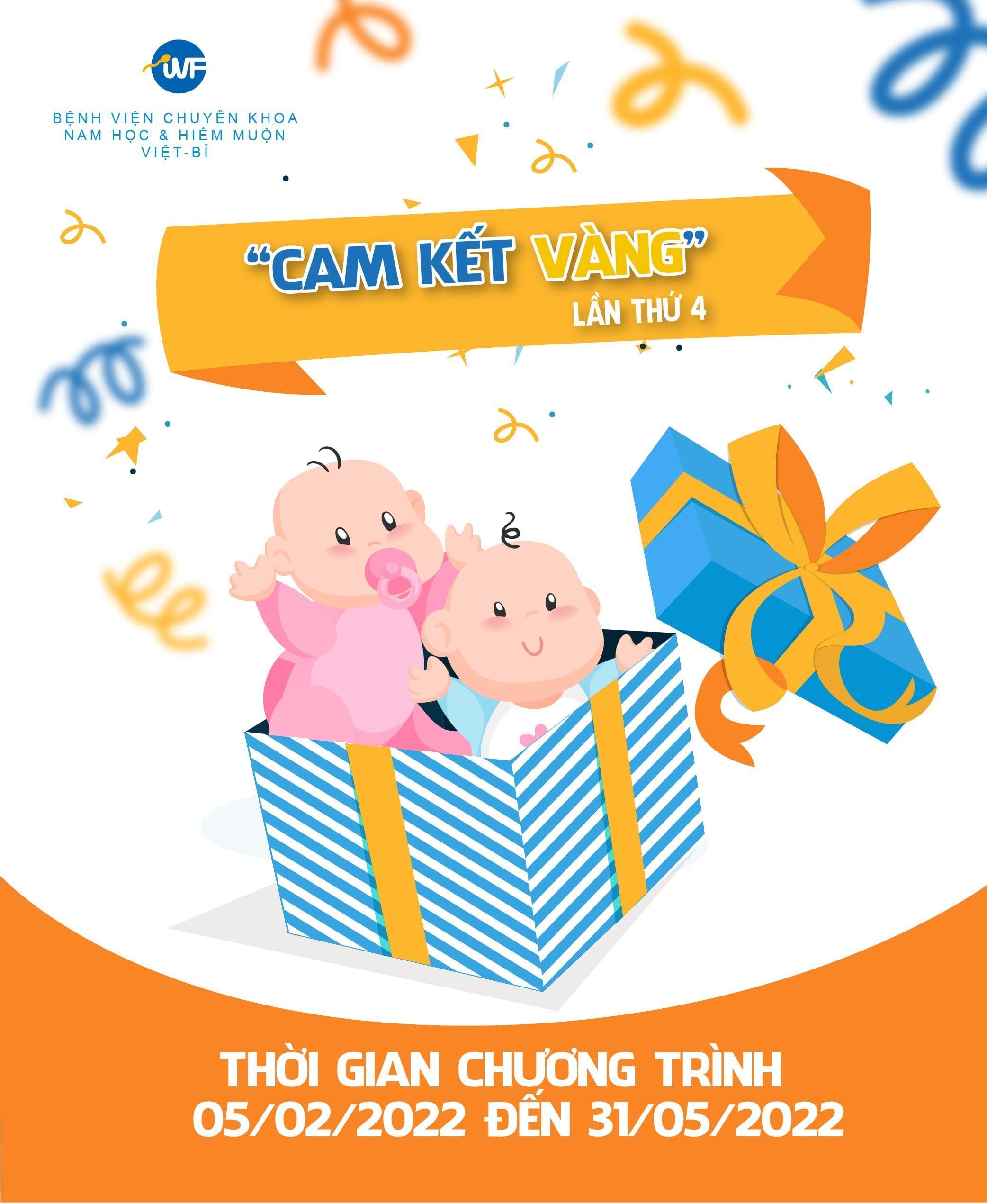 CHỦ ĐỘNG TẦM SOÁT VÔ SINH, HIẾM MUỘN VỚI ƯU ĐÃI “CAM KẾT VÀNG” TẠI IVF VIỆT – BỈ