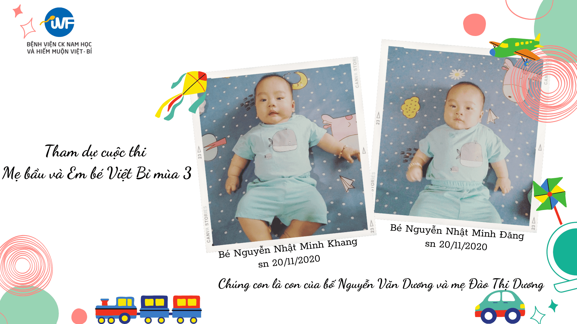 BÀI DỰ THI SỐ 04_ BÉ NGUYỄN NHẬT MINH ĐĂNG & BÉ NGUYỄN NHẬT MINH KHANG – CUỘC THI MẸ BẦU & EM BÉ VIỆT – BỈ MÙA THỨ 3