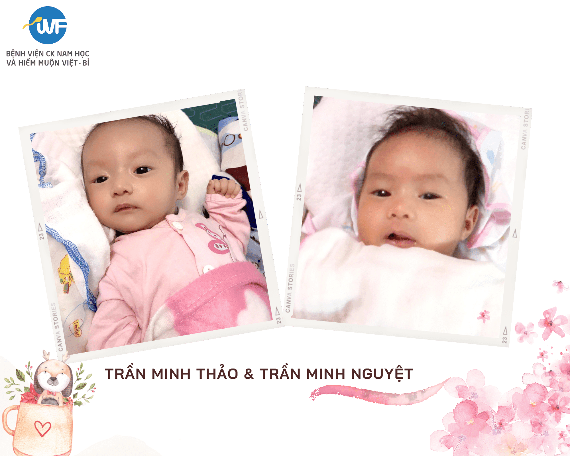 9 NĂM MONG CON, AMH THẤP: VỠ ÒA HẠNH PHÚC ĐÓN HAI CÔNG CHÚA TẠI IVF VIỆT – BỈ