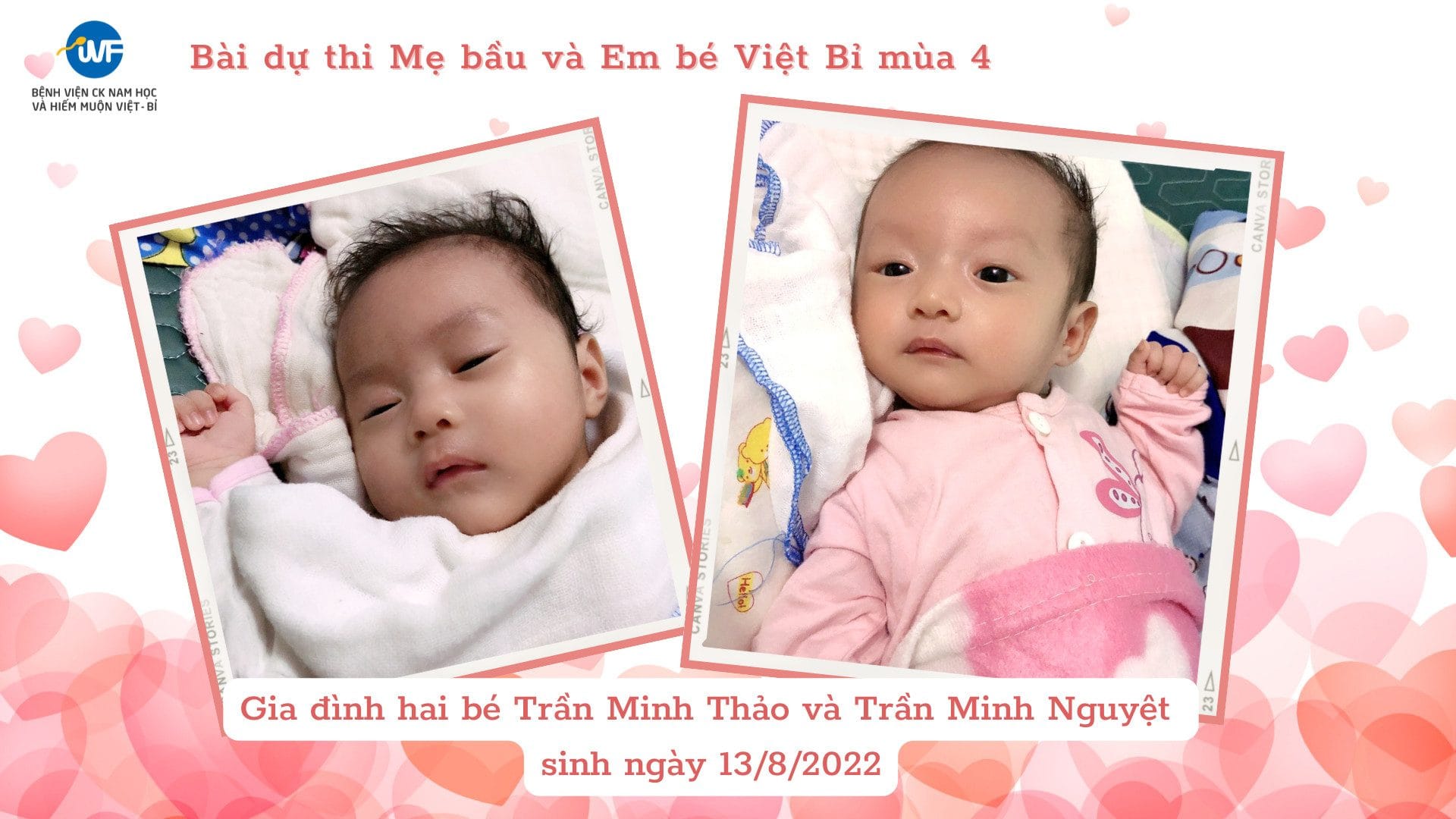 HẠNH PHÚC ĐÓN HAI CÔNG CHÚA SAU GẦN MỘT THẬP KỶ