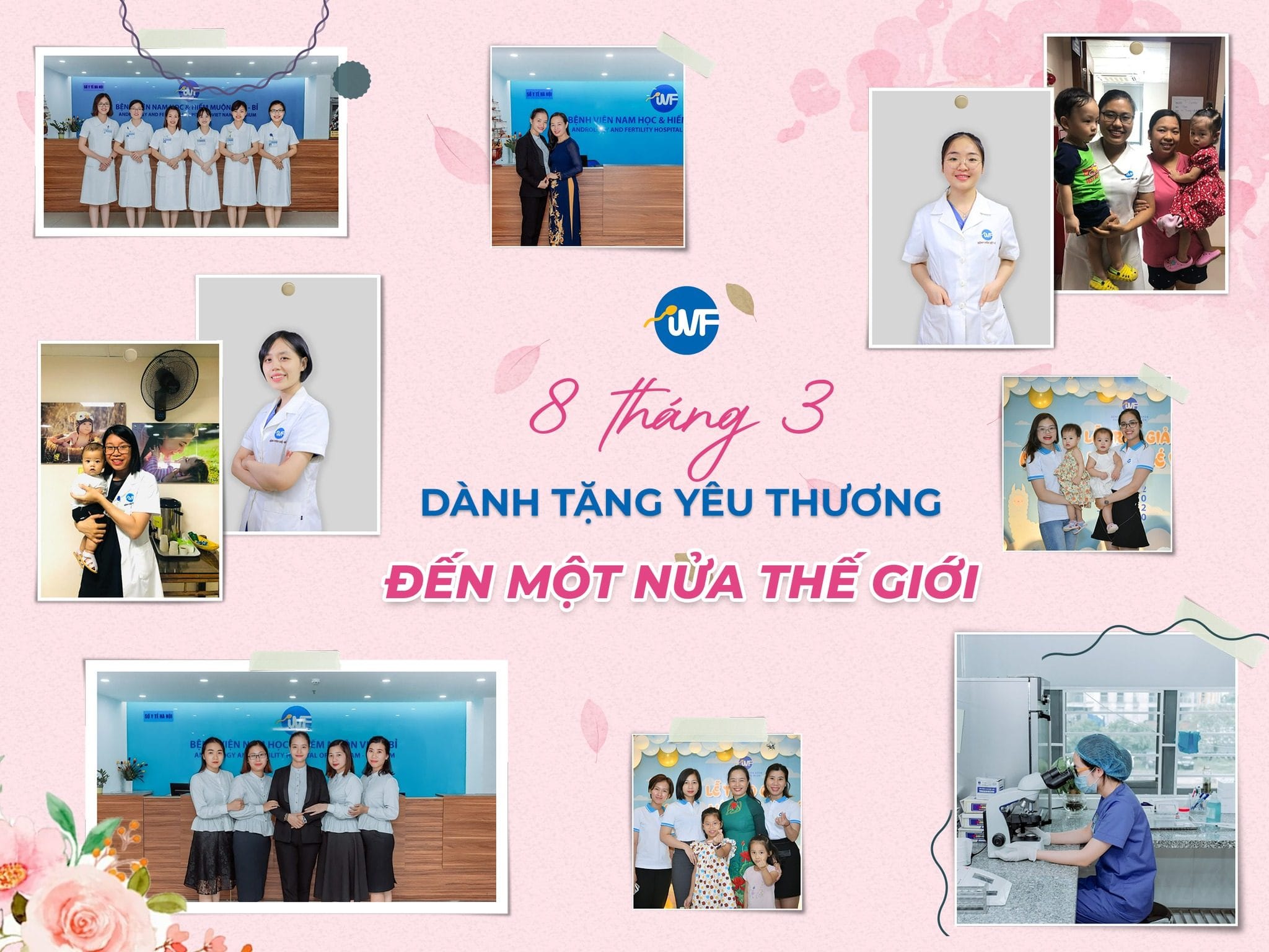 BỆNH VIỆN VIỆT – BỈ TẶNG HOA CHÚC MỪNG TUẦN LỄ QUỐC TẾ PHỤ NỮ 8 – 3