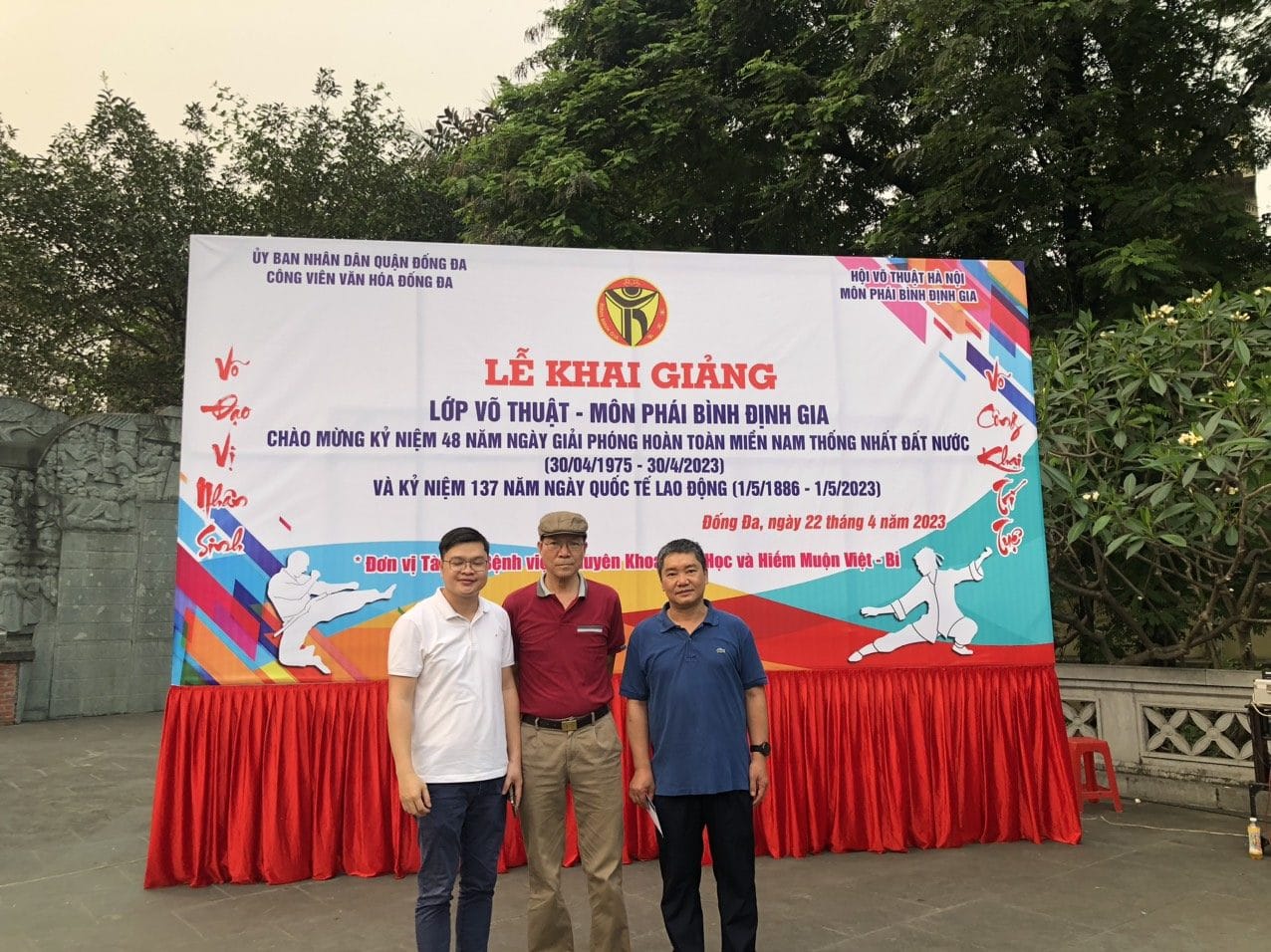 BỆNH VIỆN CK NAM HỌC VÀ HIẾM MUỘN VIỆT – BỈ TÀI TRỢ LỚP HỌC VÕ THUẬT BÌNH ĐỊNH GIA
