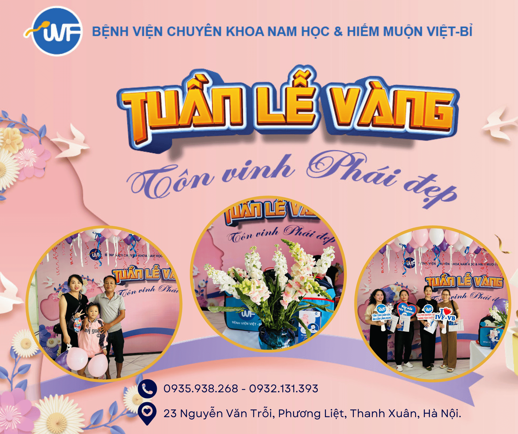 IVF VIỆT – BỈ KHỞI ĐỘNG TUẦN LỄ VÀNG – TÔN VINH PHÁI ĐẸP