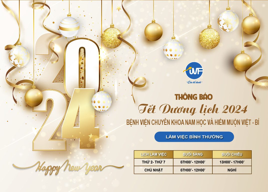 THÔNG BÁO: IVF VIỆT – BỈ LÀM VIỆC XUYÊN TẾT DƯƠNG LỊCH 2024