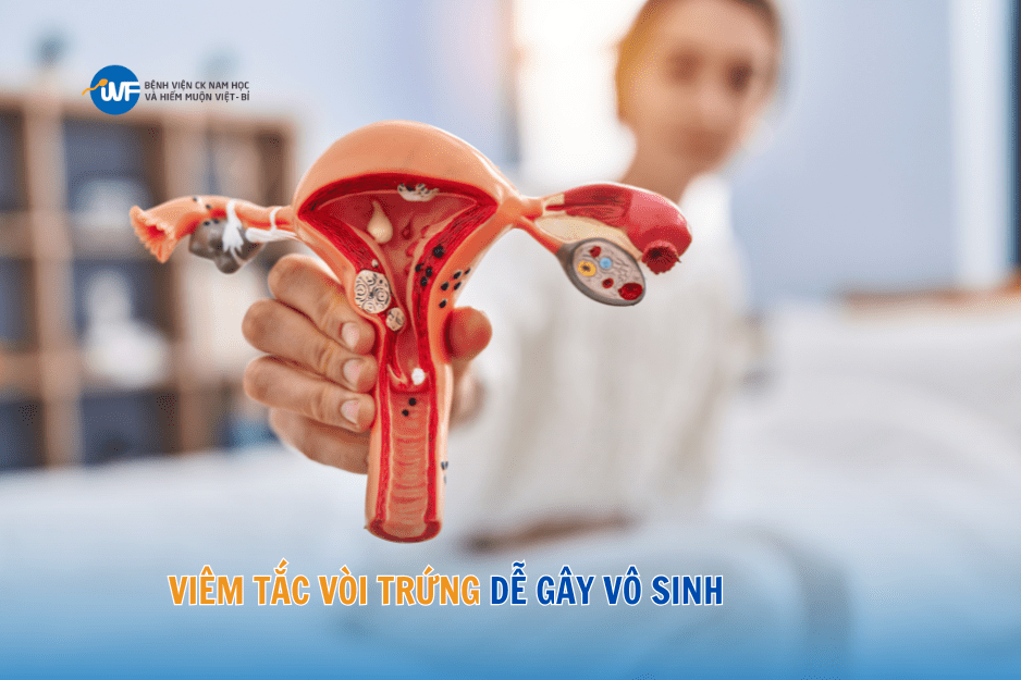 VIÊM TẮC VÒI TRỨNG DỄ GÂY VÔ SINH